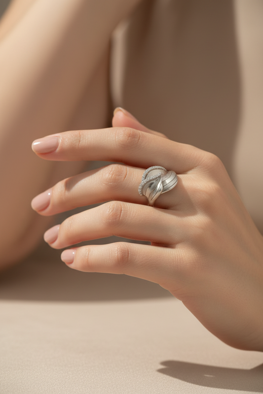 Leaf Matte Ring
