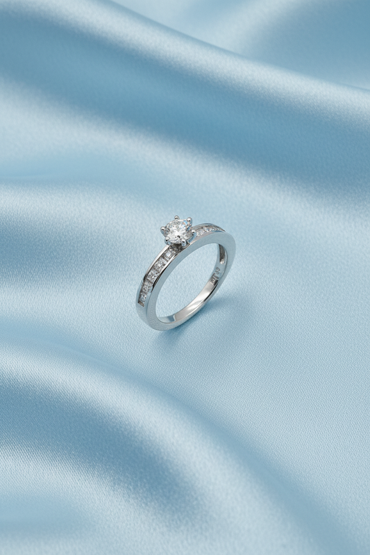 Princess Solitaire Ring