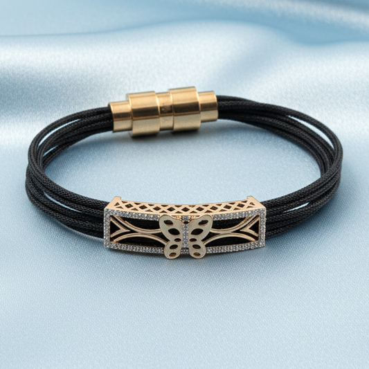 Rose Gold Butterfly Broach Bracelet