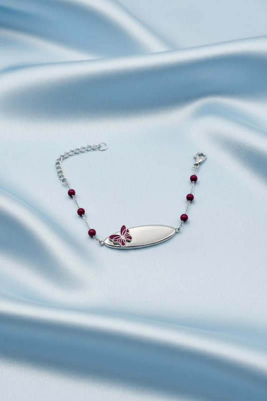 Pink Butterfly Baby Bracelet