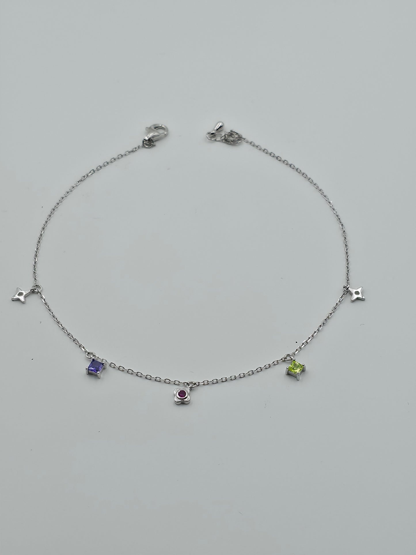 Multi Colour Star Anklet