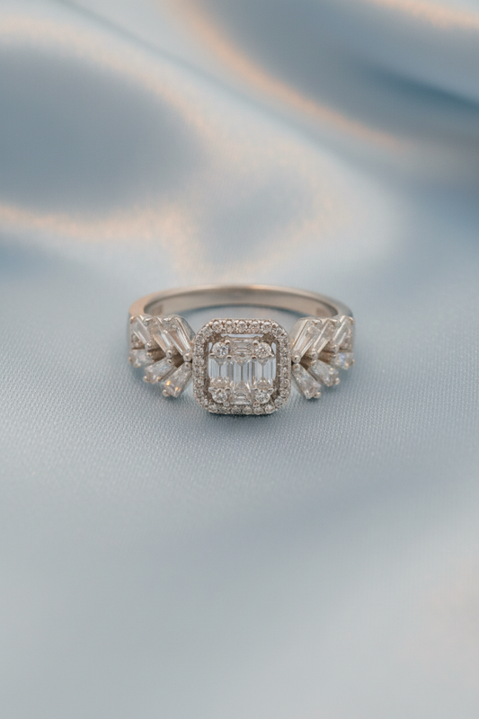 Emerald Cluster Ring