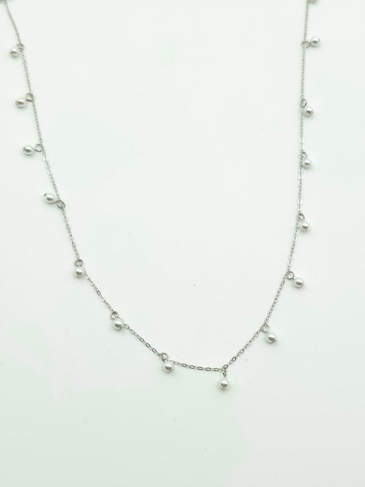 Small Pearl Chain Pendant Set