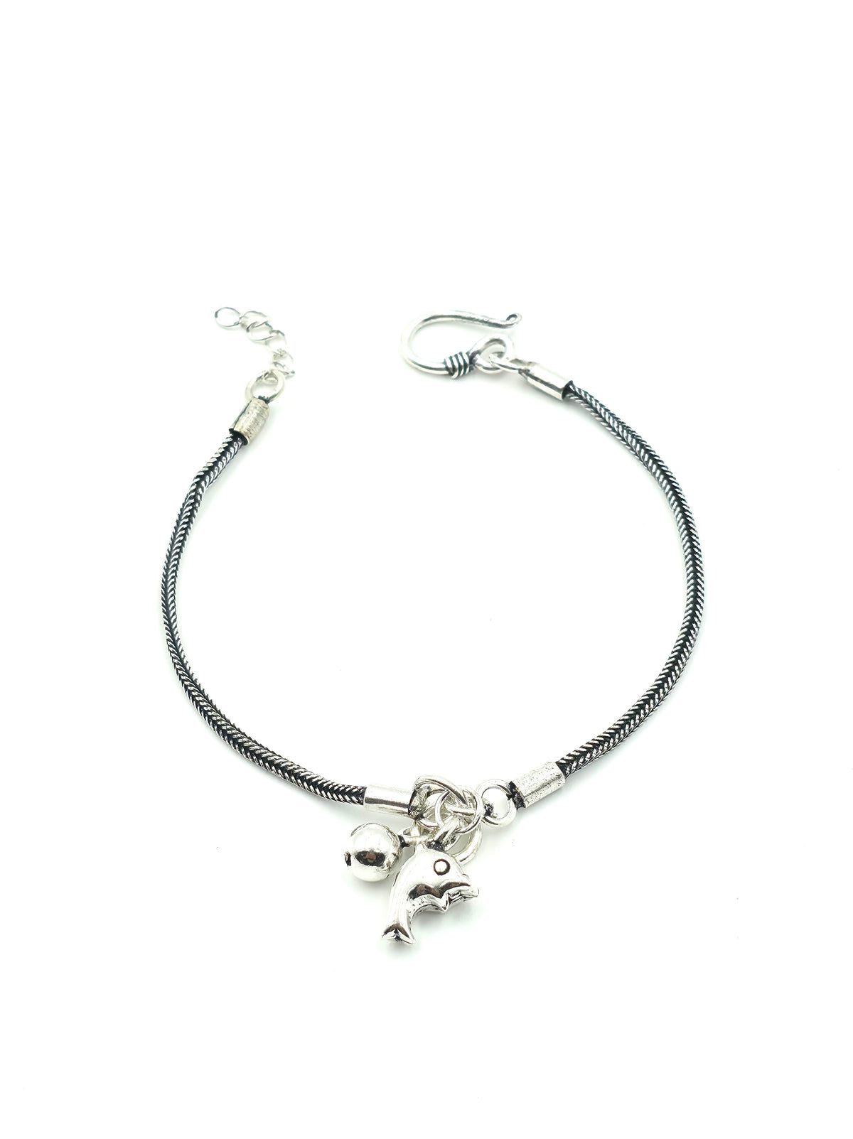 Oxidise Fish Charm Bracelet