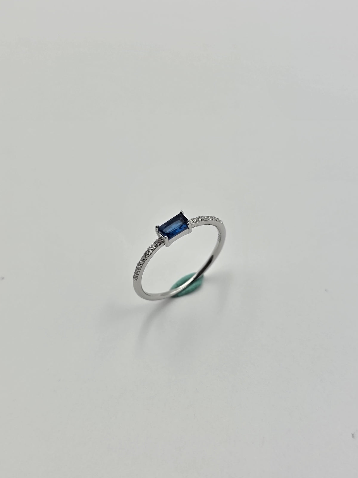 Blue Emerald Ring