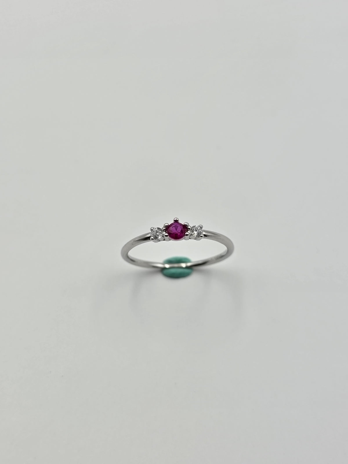 Ruby Solitaire Ring
