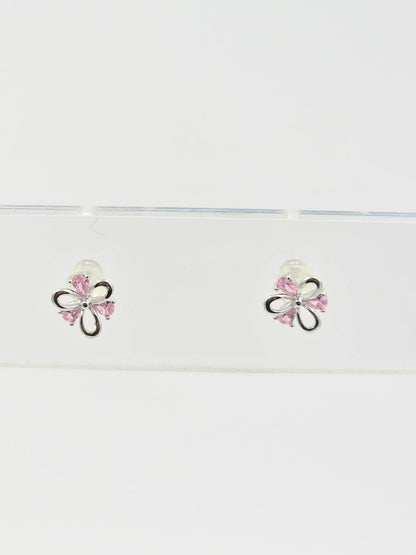 Pink Flower Earring