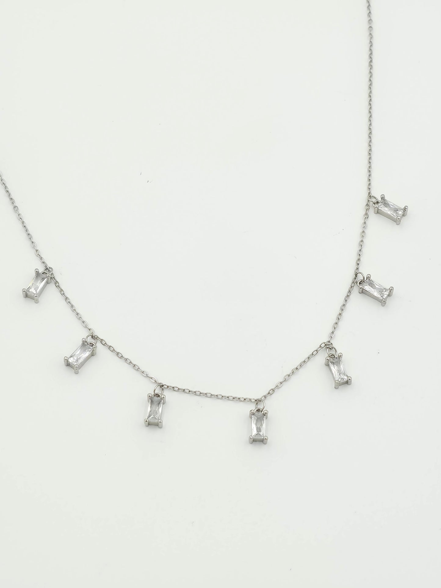 Rectangular Stone Chain Set