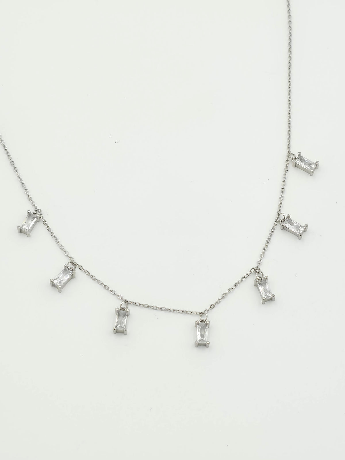 Rectangular Stone Chain Set