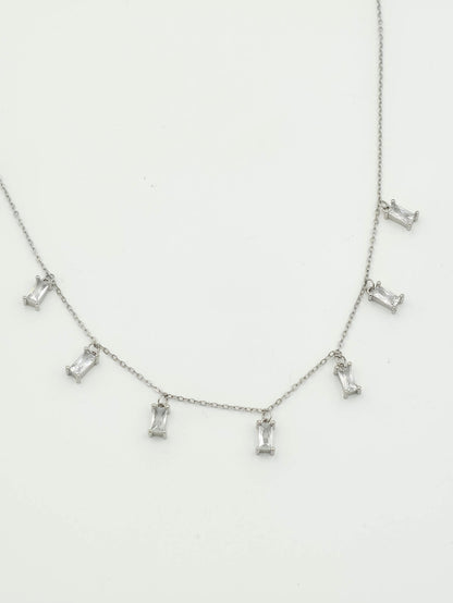 Rectangular Stone Chain Set
