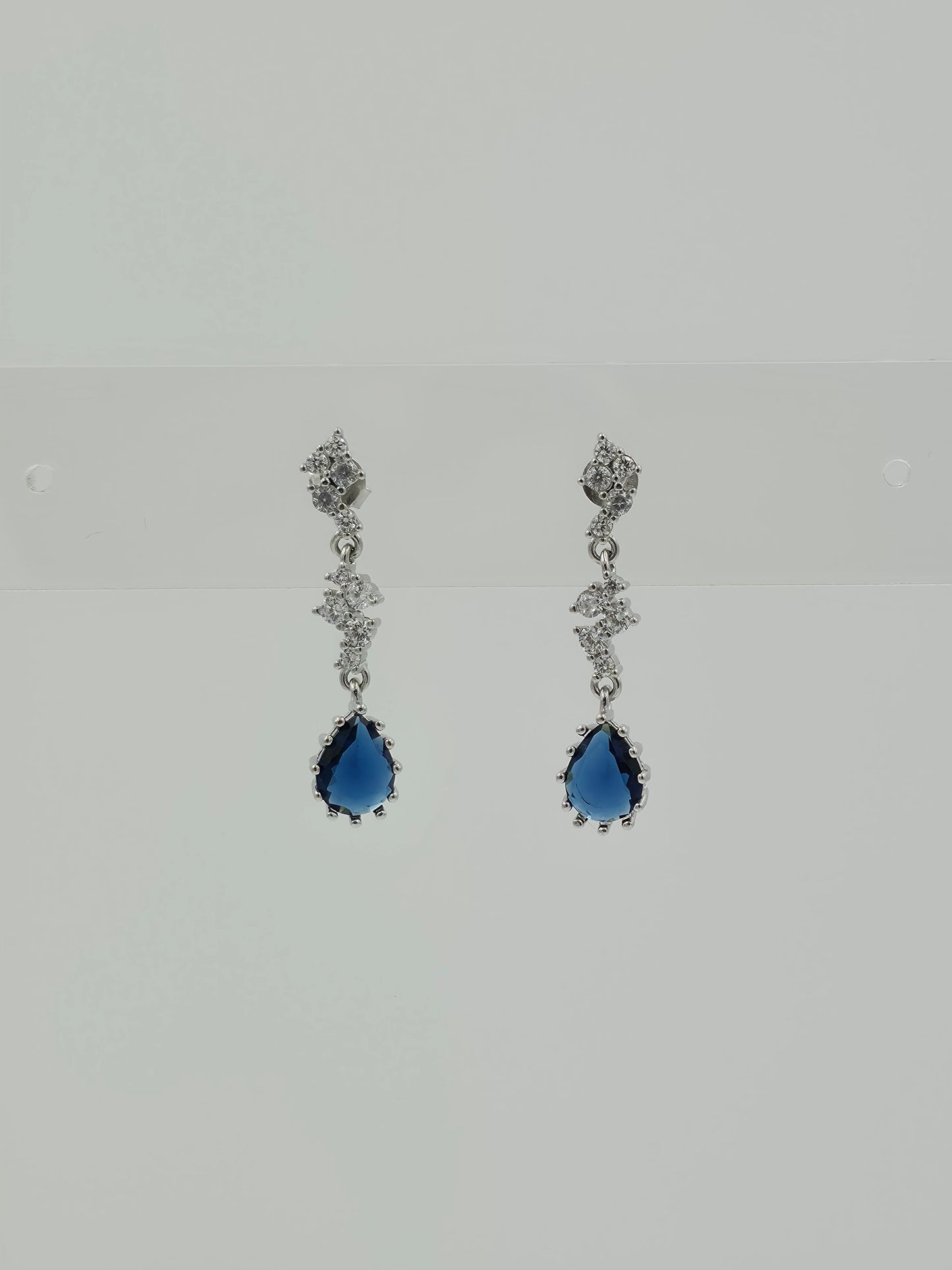 Blue Drop Long Earring