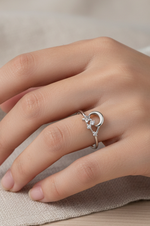Moon Star Ring