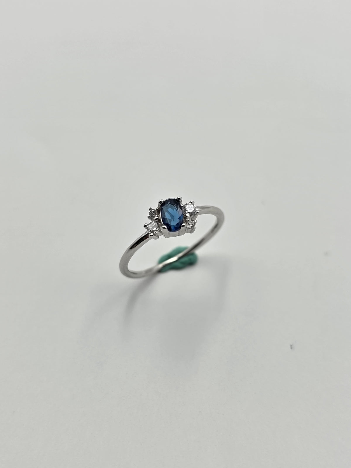 Oval Blue Sapphire Ring