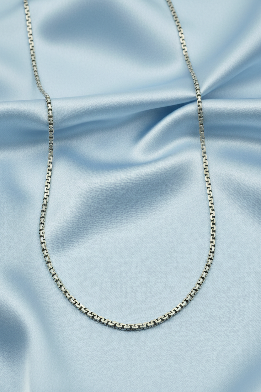 Rounded Box Link Men’s Chain