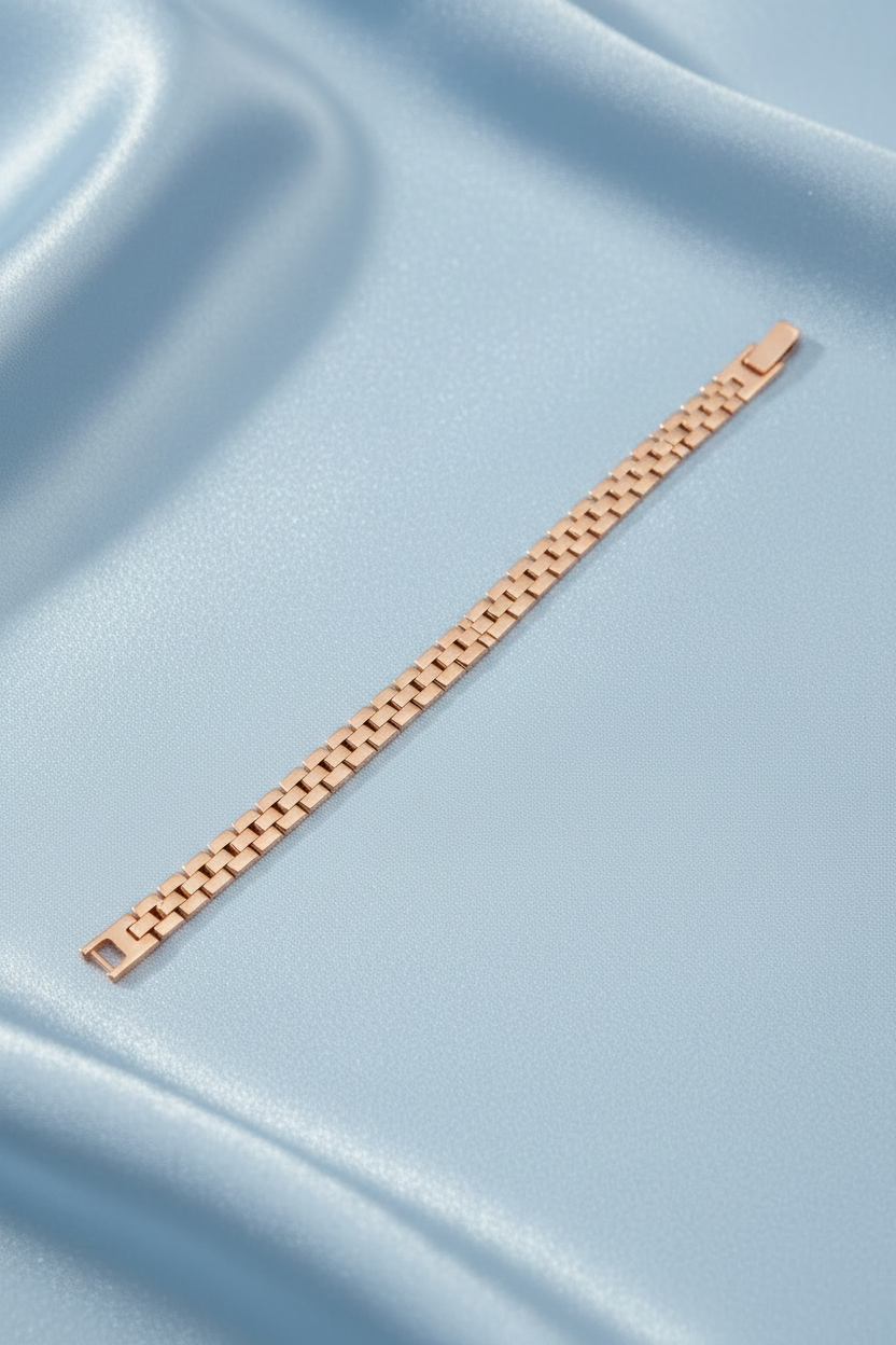 Rose Gold Watch Link Men's Bracelet