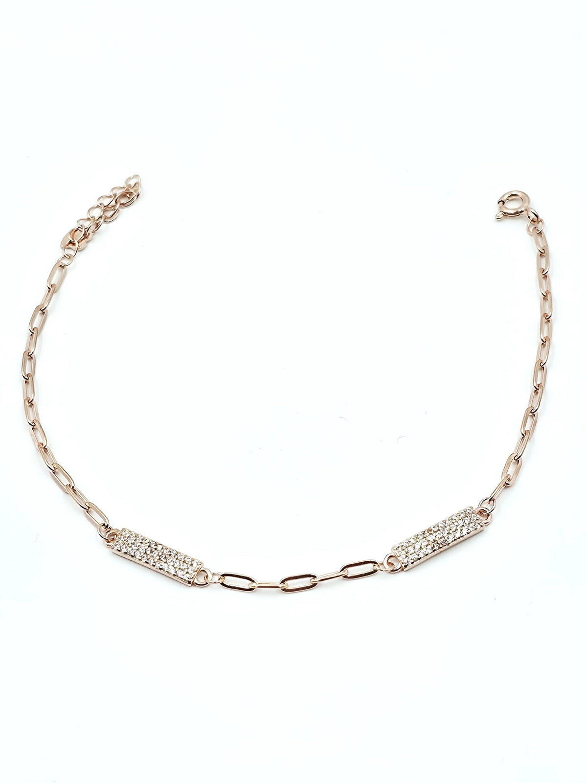 Rose Gold Paperclip Chain Bracelet