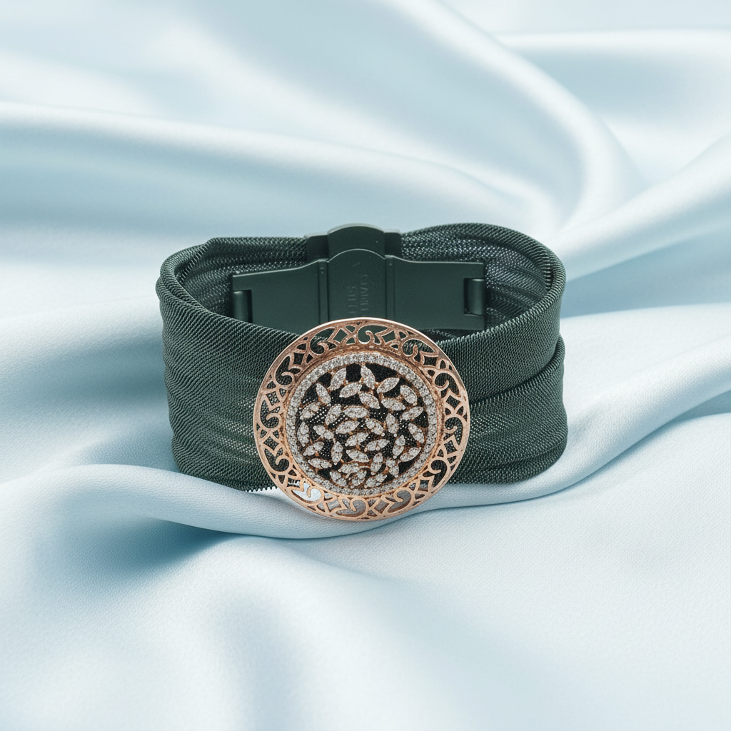 Green Cuff Bracelet