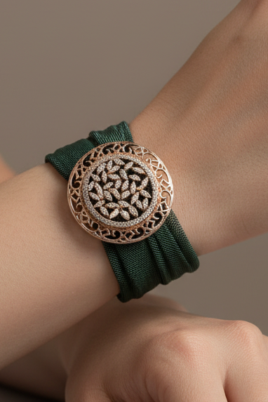 Green Cuff Bracelet