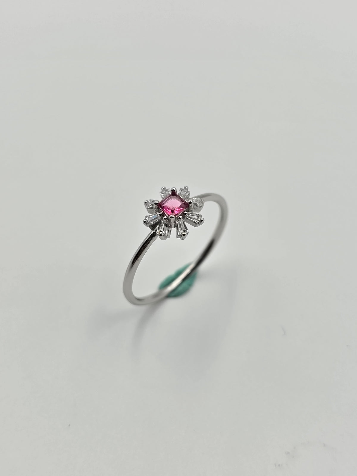 Pink Stone Flower Ring