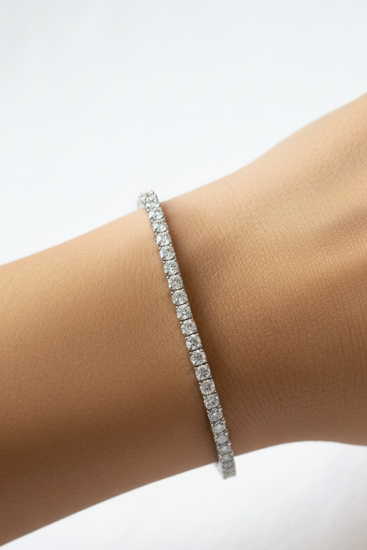 Round Tennis Bracelet