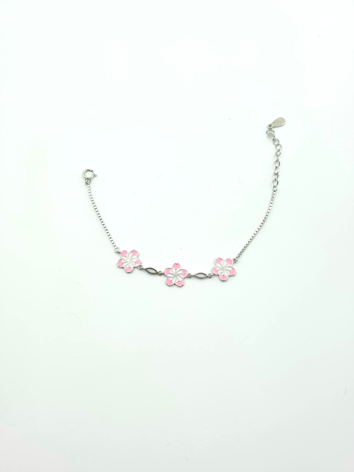 Pink Flower Baby Bracelet