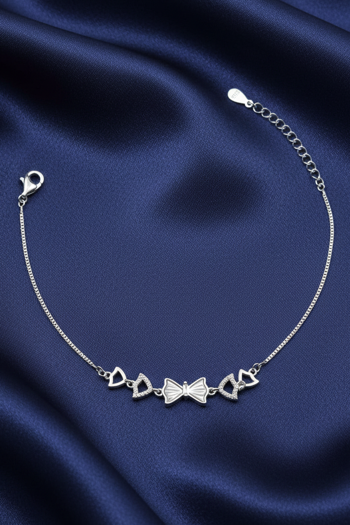 MOP Bow Charm Bracelet