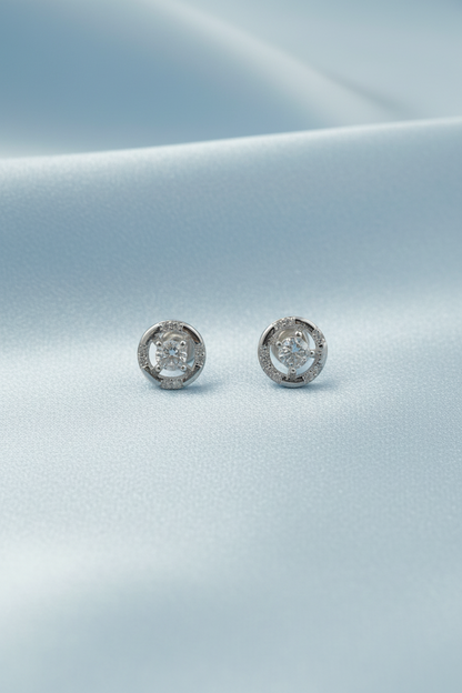 Classic Halo Stud Earrings