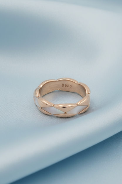 Rose Gold MOP Ring