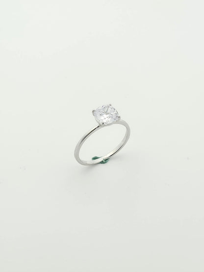 Square Solitaire Ring