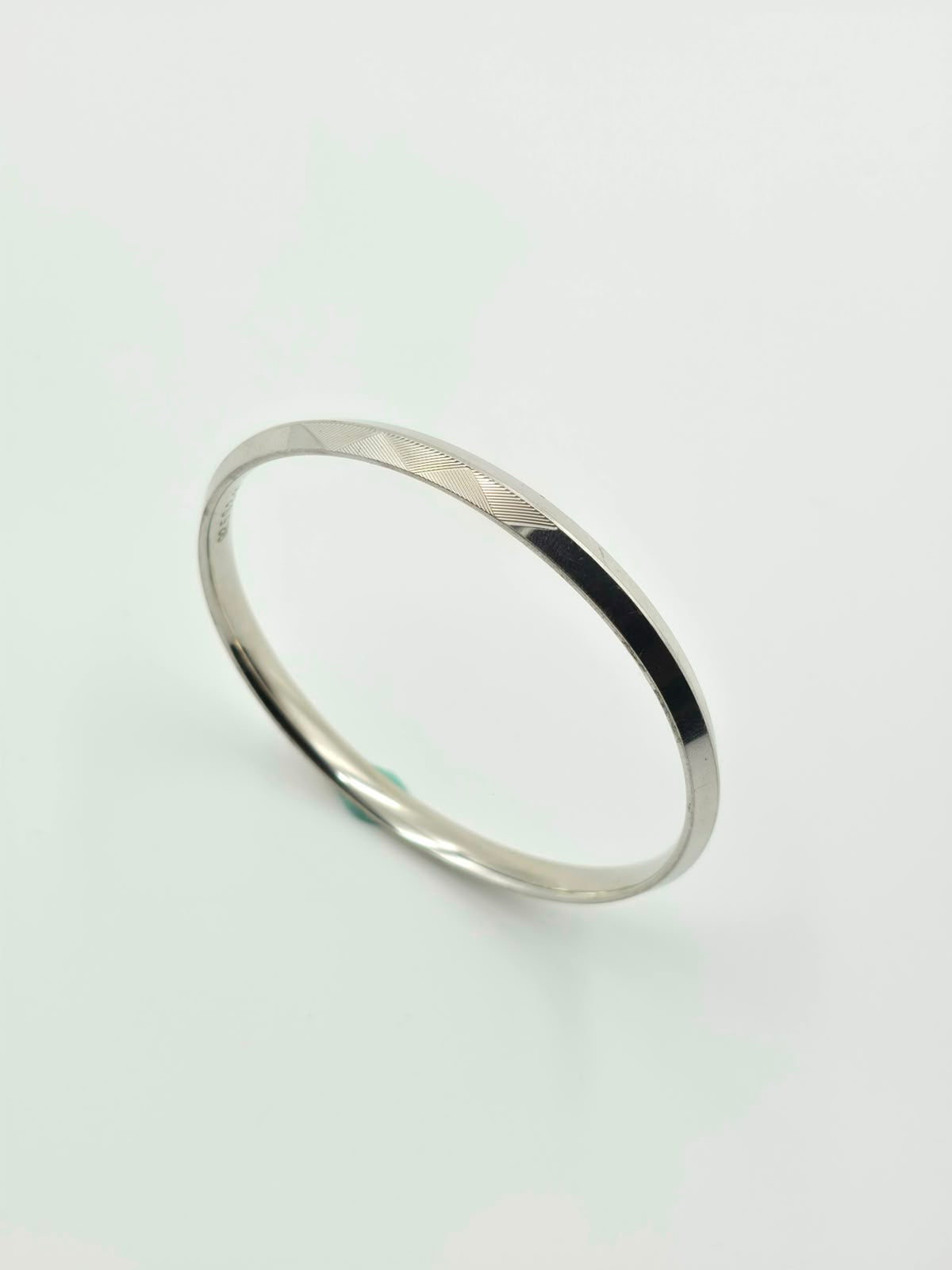 Flat Band Silver Men's Kada