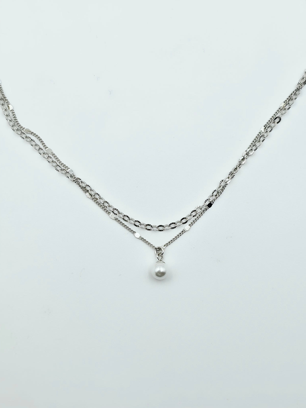 Double Layered Pearl Necklace