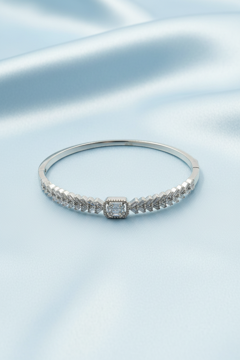 Emerald-Cut Cluster Bracelet
