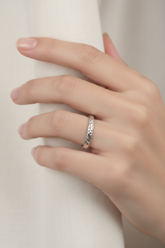 Textured Band Ring