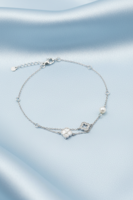 MOP Flower Bracelet