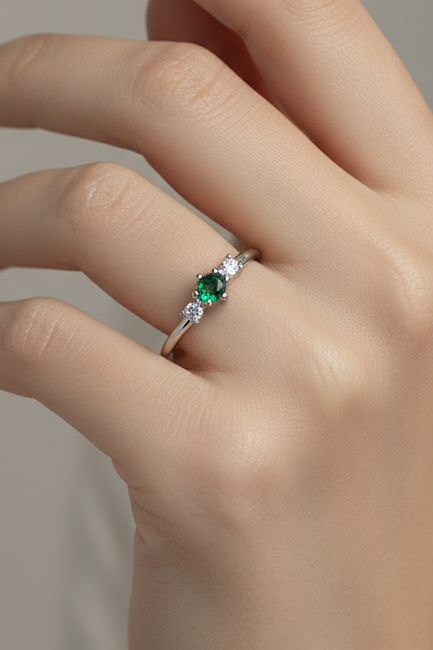 Green Stone Ring