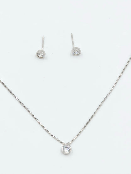 Minimalist Bezel-Set Solitaire Set