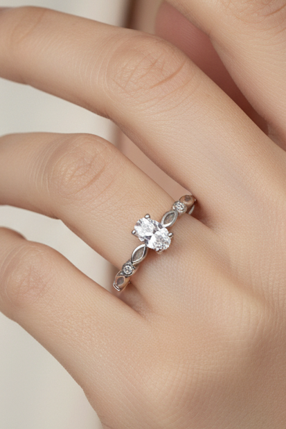 Oval Solitaire Ring
