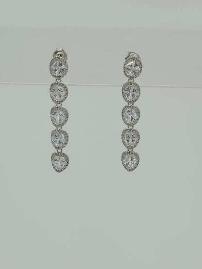 Diamond Shape Long Earring