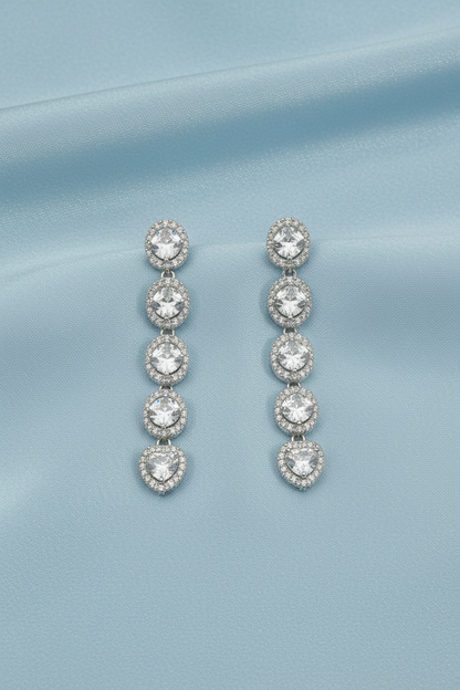 Diamond Shape Long Earring