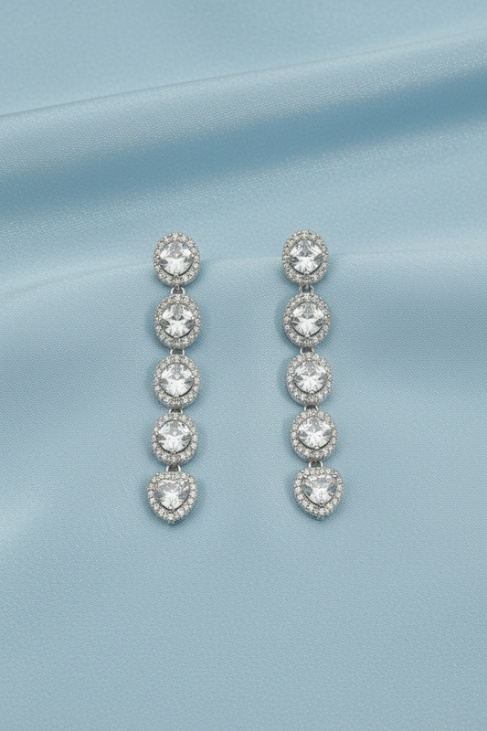 Diamond Shape Long Earring