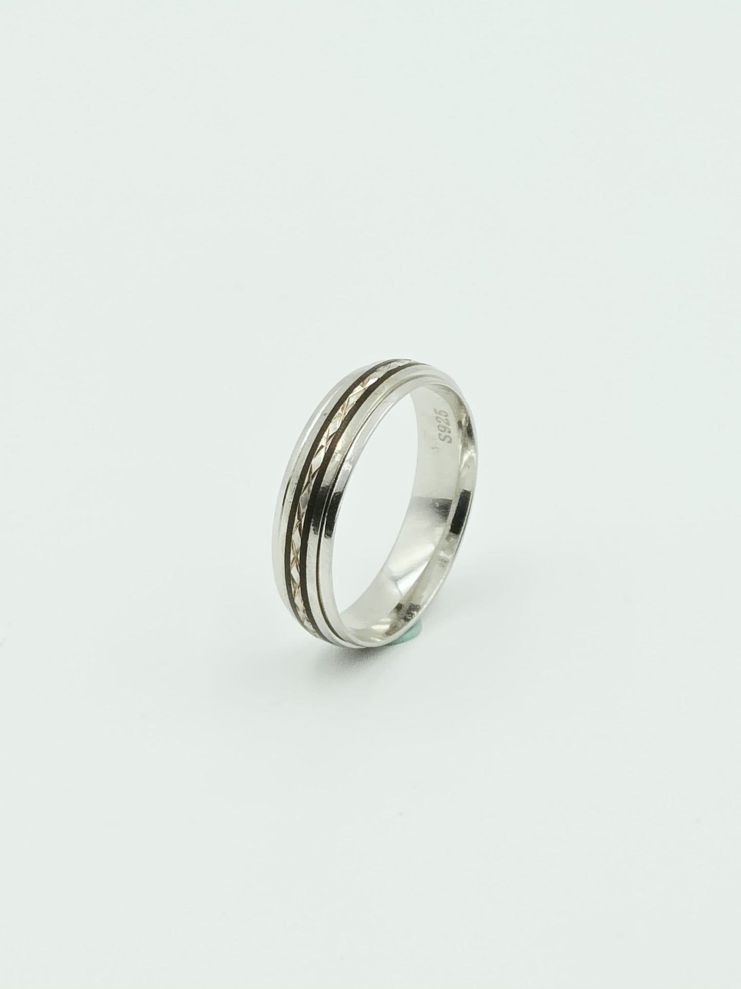 Black Stripes Band Ring