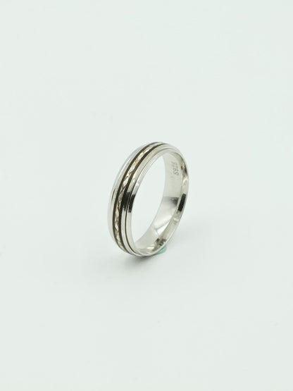 Black Stripes Band Ring