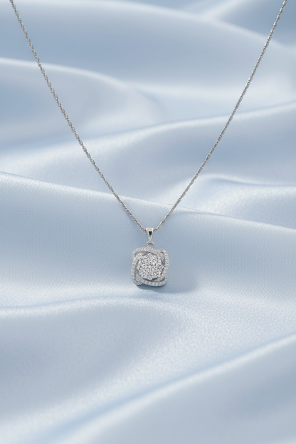 Square Shaped Pendant Set