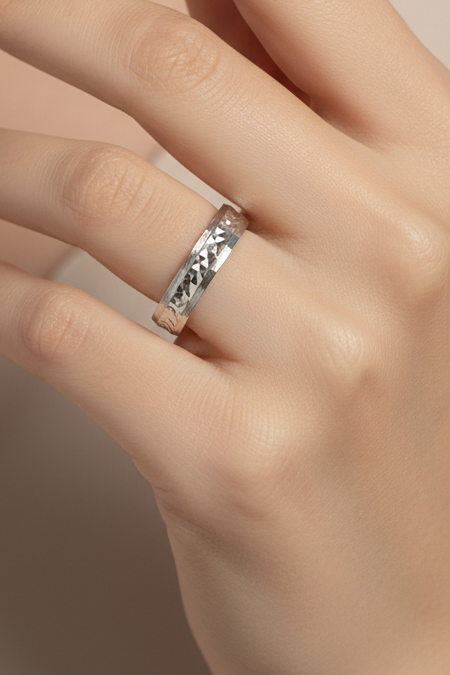 Geometric Textured Ring