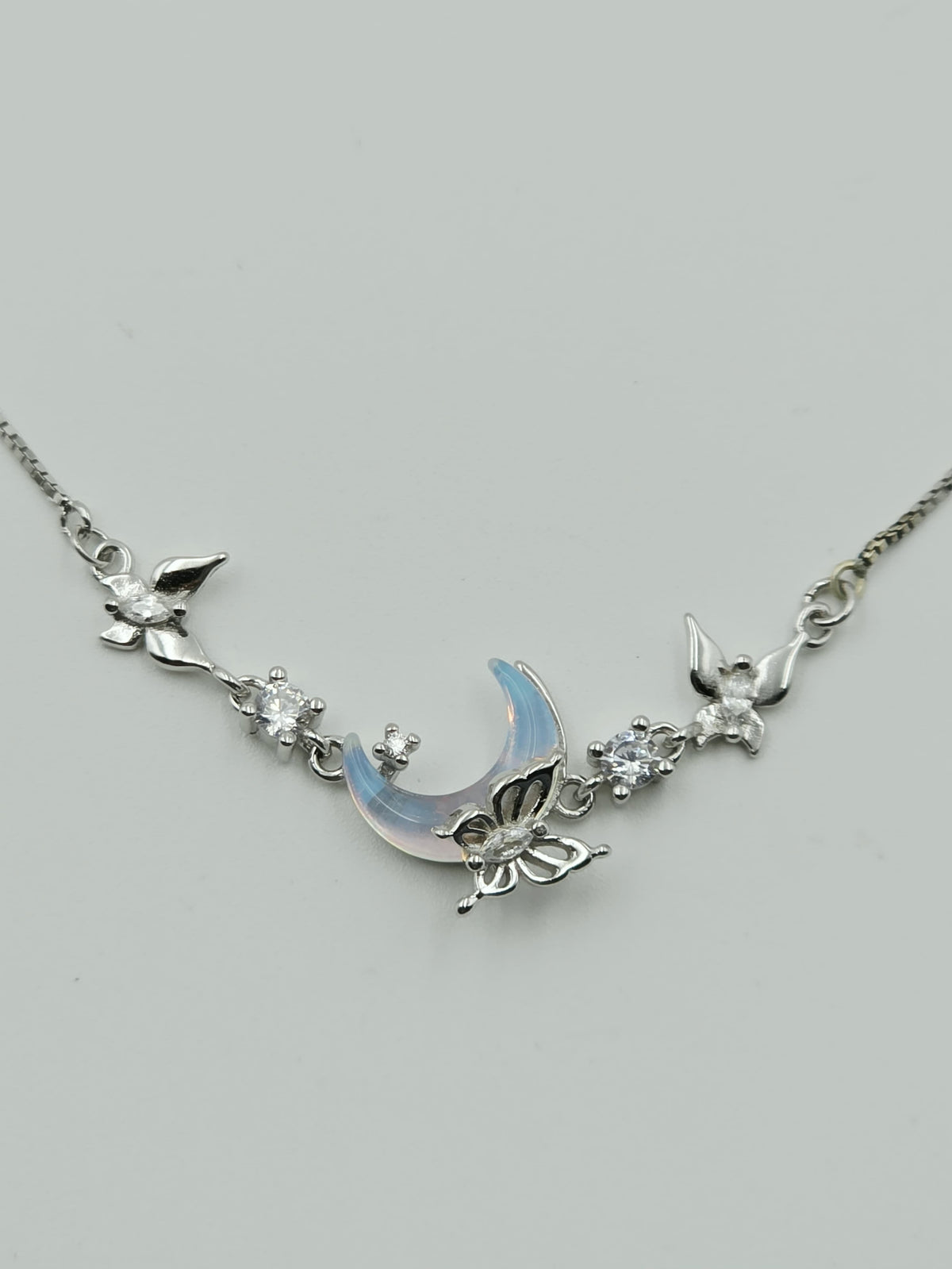 Delicate Moon Charm Bracelet