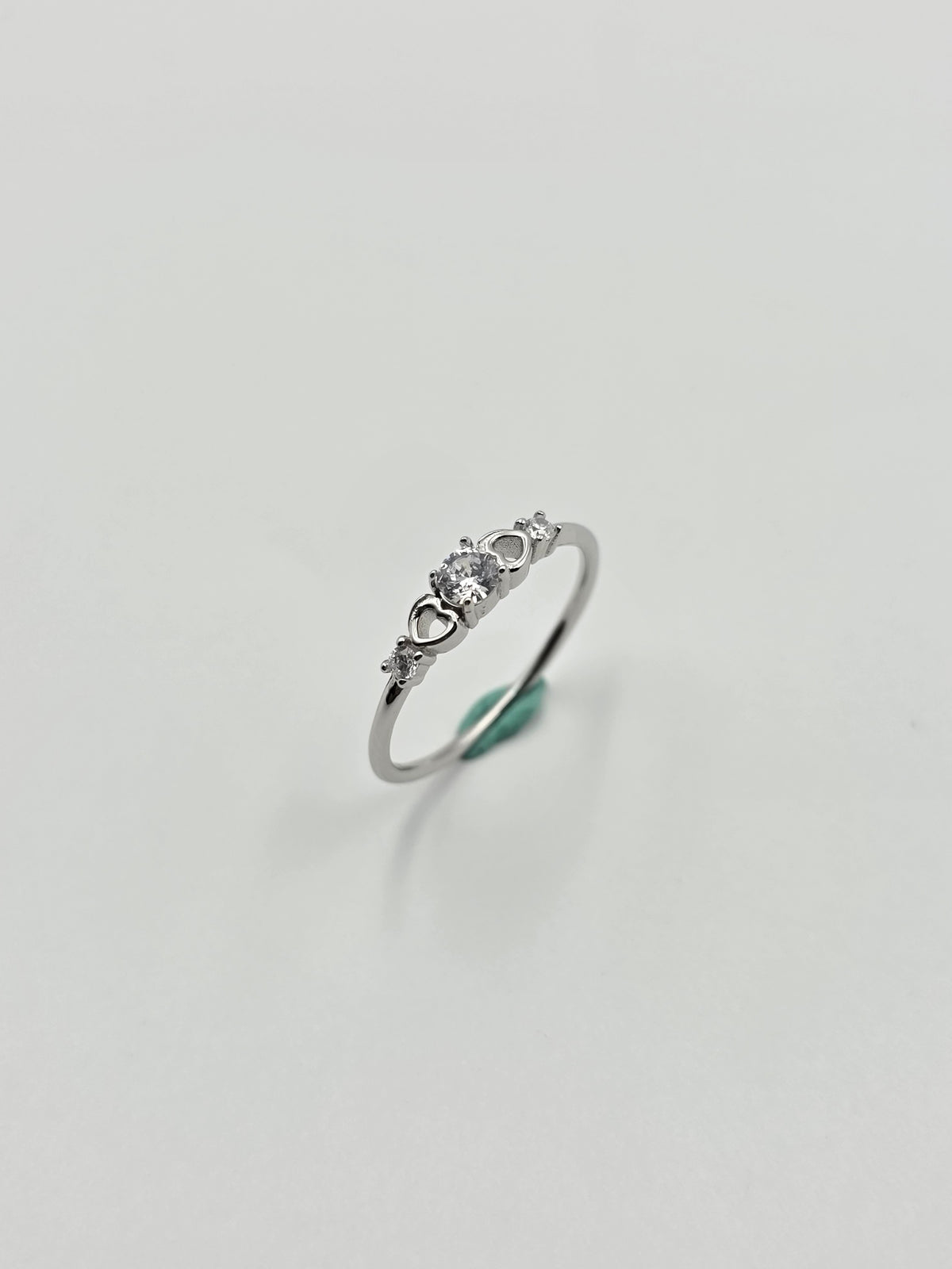 Interlocking Hearts & Round Ring