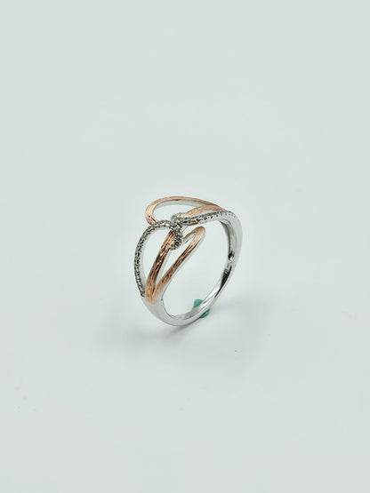 Dual Infinity Swirl Ring