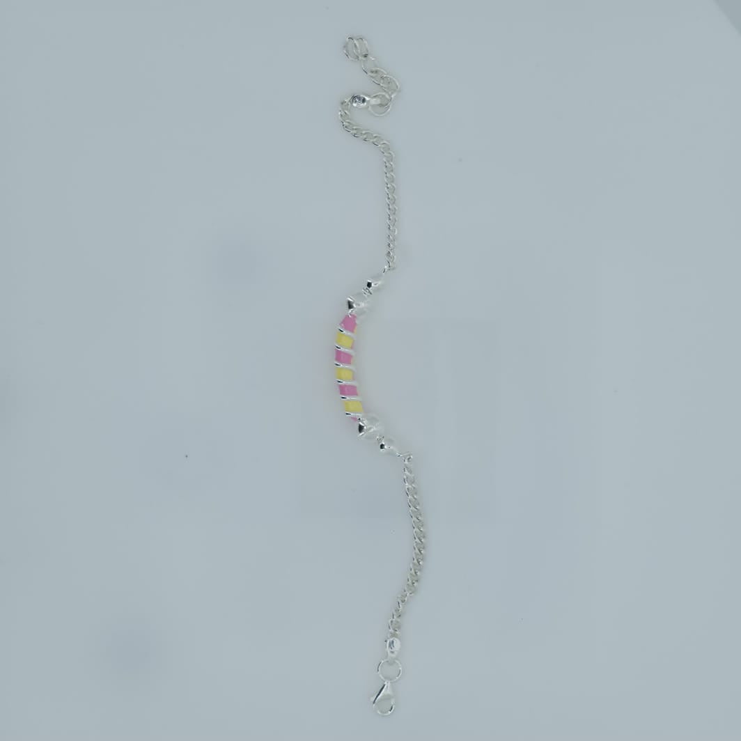 PINK YELLOW BABY BRACELET (BB440)