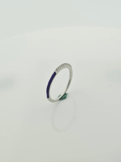 Purple Enamel Ring