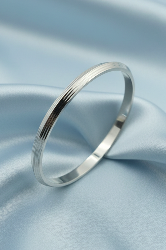 Grooved Multi Line Men's Kada